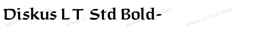 Diskus LT Std Bold字体转换